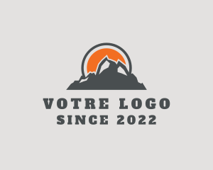 Mountaineer - Outdoors Mountain Climbing logo design