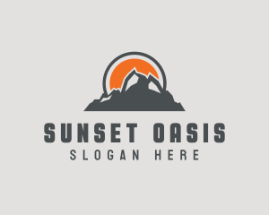 Outdoors Mountain Climbing logo design