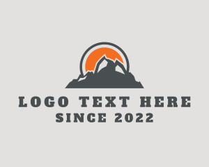 Outdoors - Outdoors Mountain Climbing logo design