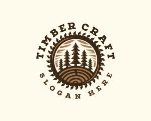 Wood - Sawmill Timber Wood logo design