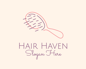 Beauty Hair Brush  logo design