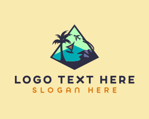 Sailboat - Island Resort Vacation logo design