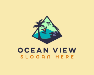 Island Resort Vacation logo design