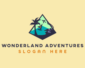 Island Resort Vacation logo design