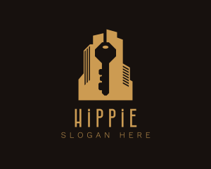 Skyscraper - Building Key Apartment logo design