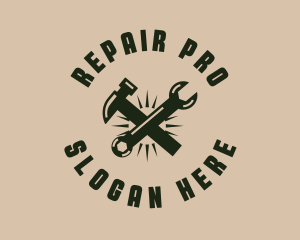 Construction Repair Tools logo design