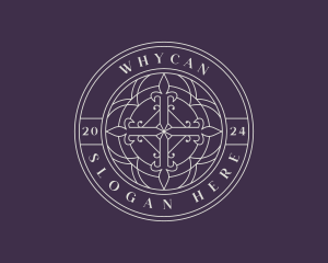 Worship - Christian Cross Church logo design