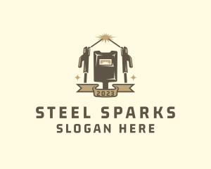 Welder - Industrial Fabrication Welder logo design