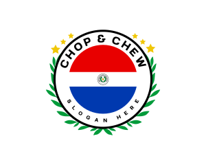 Paraguay Flag Wreath Logo