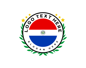 Paraguay Flag Wreath Logo