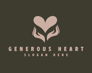 Hand Heart Spa logo design