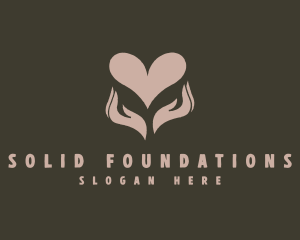 Heart - Hand Heart Spa logo design