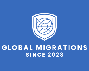 Global Eye Shield logo design