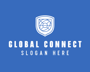 Global Eye Shield logo design