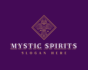 Mystical Geometric Owl logo design