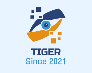 Pixel - Pixel Digital Eye logo design