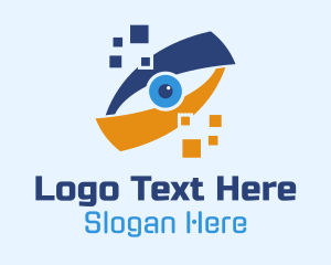 Pixel Digital Eye  Logo