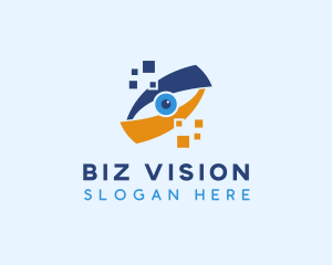 Pixel Digital Eye  logo design