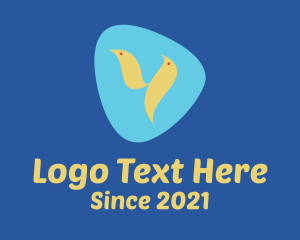 Pigeon - Yellow Baby Bird logo design