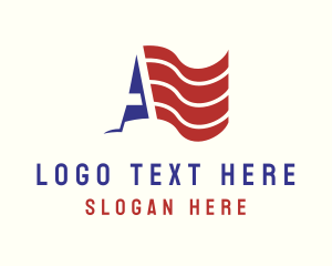 Election - America Flag Patriot logo design