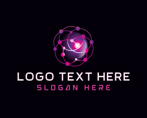 Machine Learning - Digital Cyber Network logo design