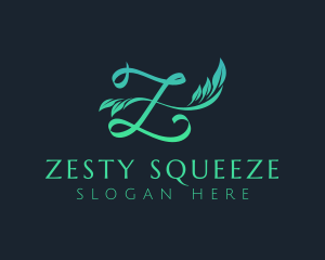 Letter Z Gardening Plant  logo design