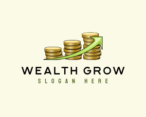 Investing - Coin Bank Savings logo design