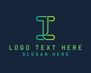 Letter I - Digital Agency Startup logo design