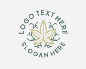 Weed - Cannabis Hemp Weed logo design