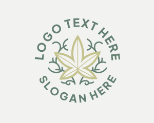 Cannabis Hemp Weed  Logo