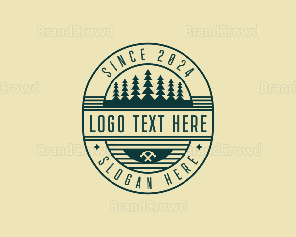 Lumberjack Carpentry Builder Logo