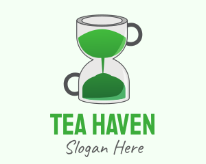 Tea Hour Glass logo design