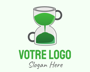 Tea Time - Tea Hour Glass logo design