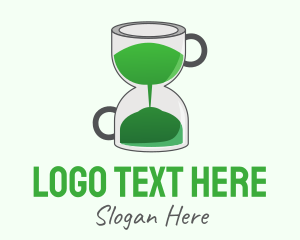 Green Tea - Tea Hour Glass logo design