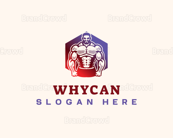 Muscle Gym Fitness Logo