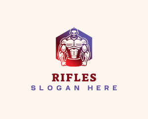 Muscle Gym Fitness  Logo