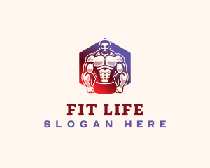 Muscle Gym Fitness  logo design