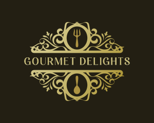 Restaurant Kitchen Gourmet logo design