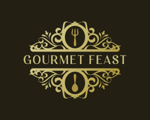 Restaurant Kitchen Gourmet logo design