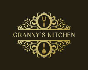 Restaurant Kitchen Gourmet logo design