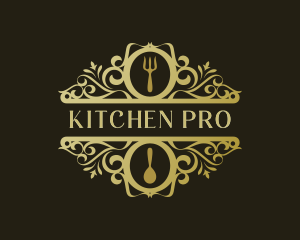 Restaurant Kitchen Gourmet logo design