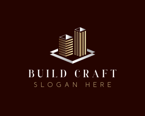 Condominium Building Property logo design