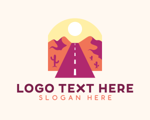 Scenic - Mountain Pass Road logo design