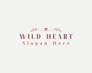 Heart Beauty Fashion logo design