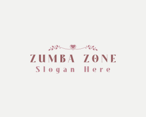 Zumba - Heart Beauty Fashion logo design