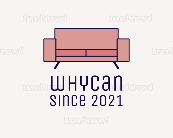 Modern Loveseat Couch Logo