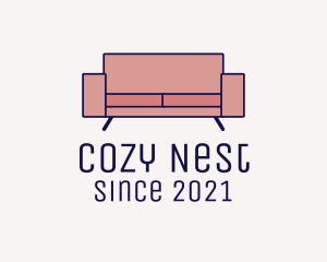 Loveseat - Modern Loveseat Couch logo design