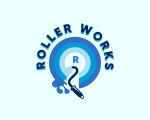 Paint Roller Painting Refurbish  logo design