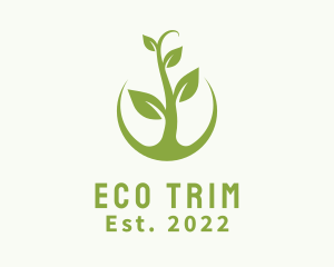 Eco Agriculture Plant logo design