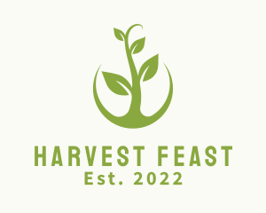 Eco Agriculture Plant logo design